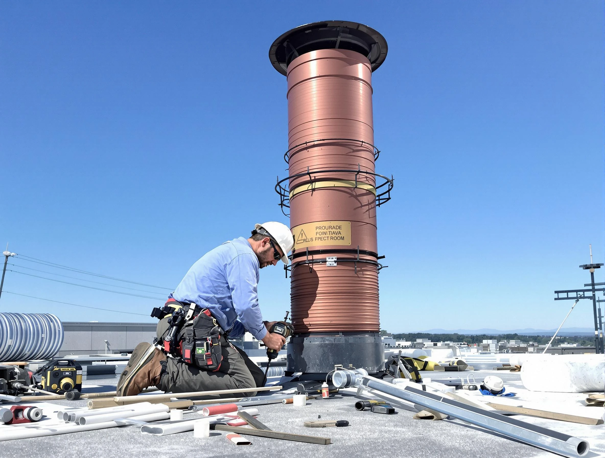 Installed chimney liner by West Jordan Chimney Sweep in West Jordan, UT