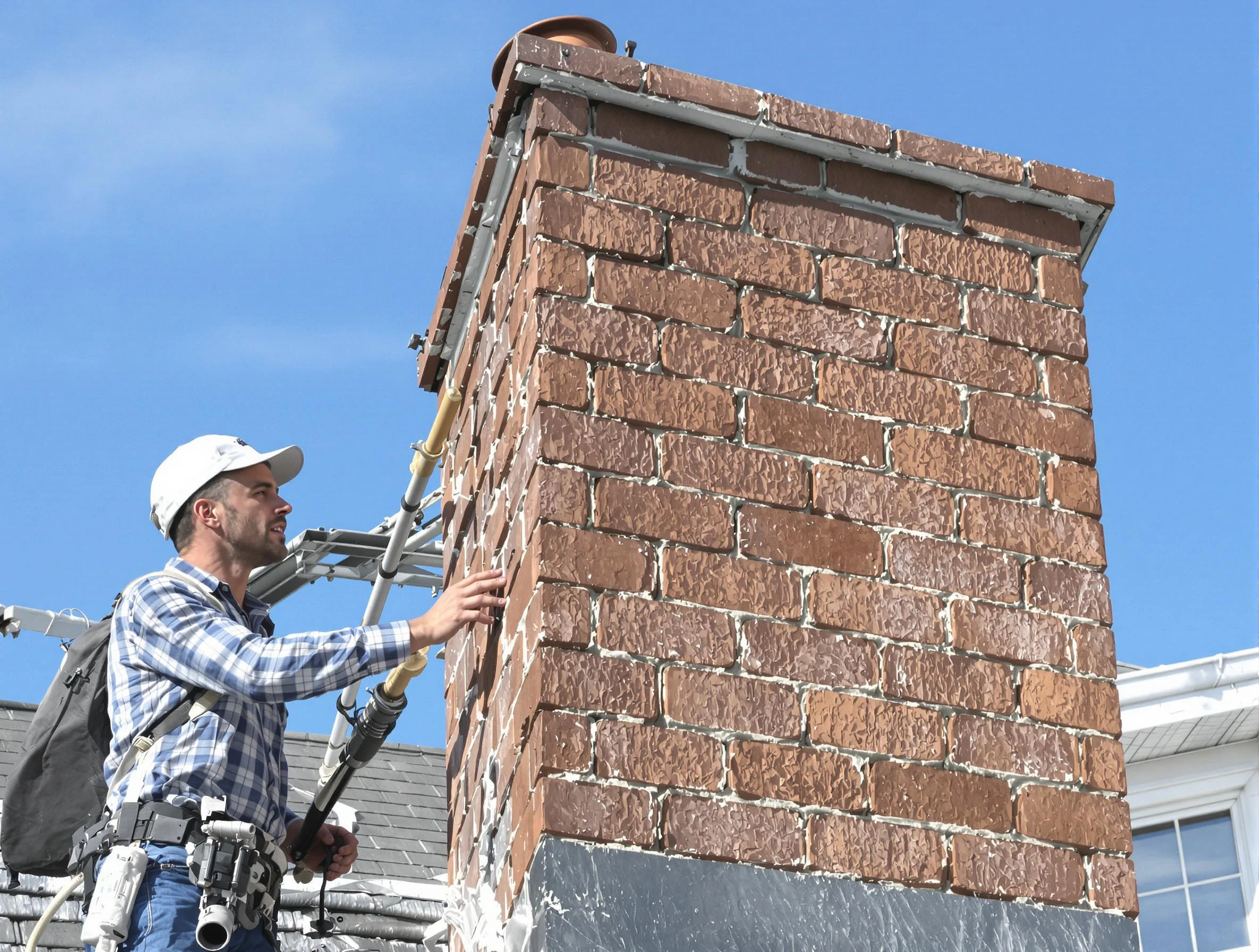 Brickwork for a chimney rebuild by West Jordan Chimney Sweep in West Jordan, UT