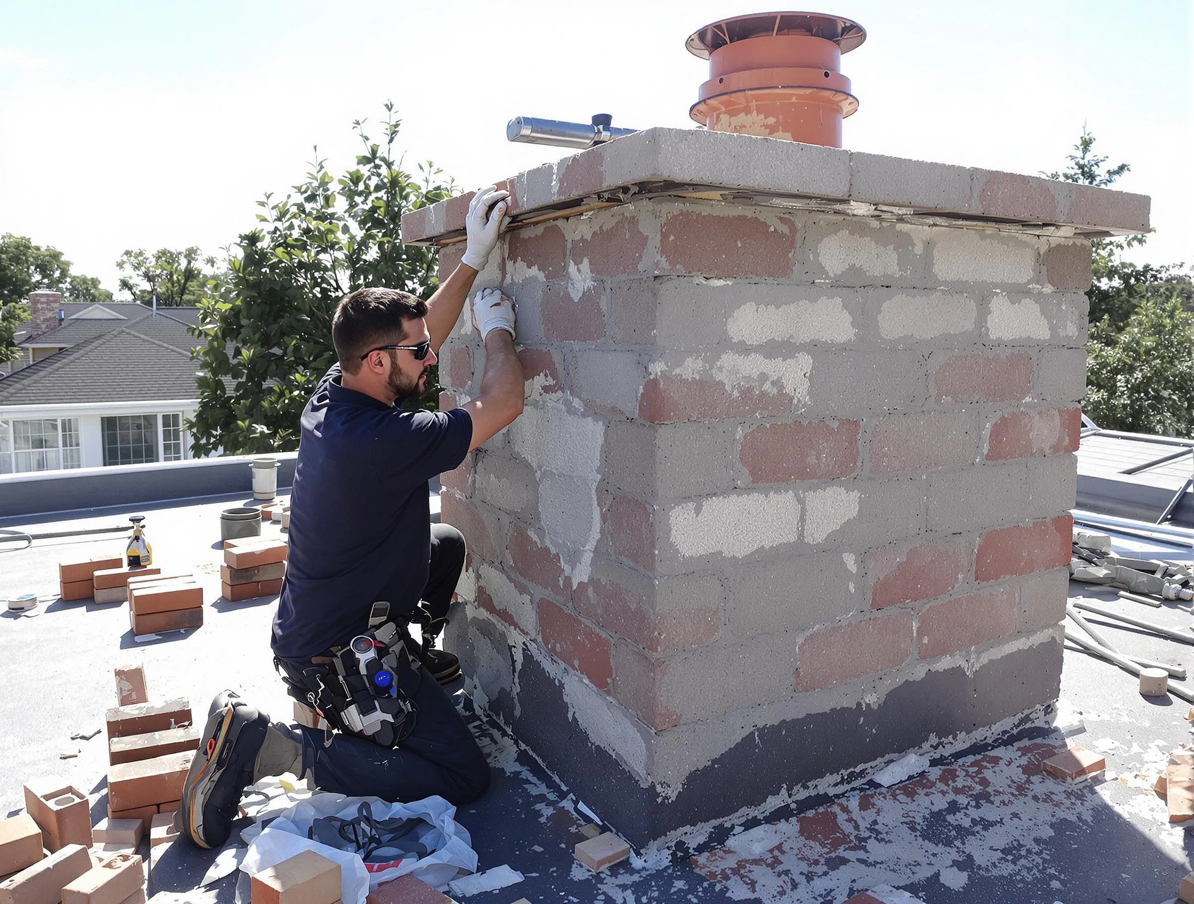 Advanced chimney repair process by West Jordan Chimney Sweep in West Jordan, UT