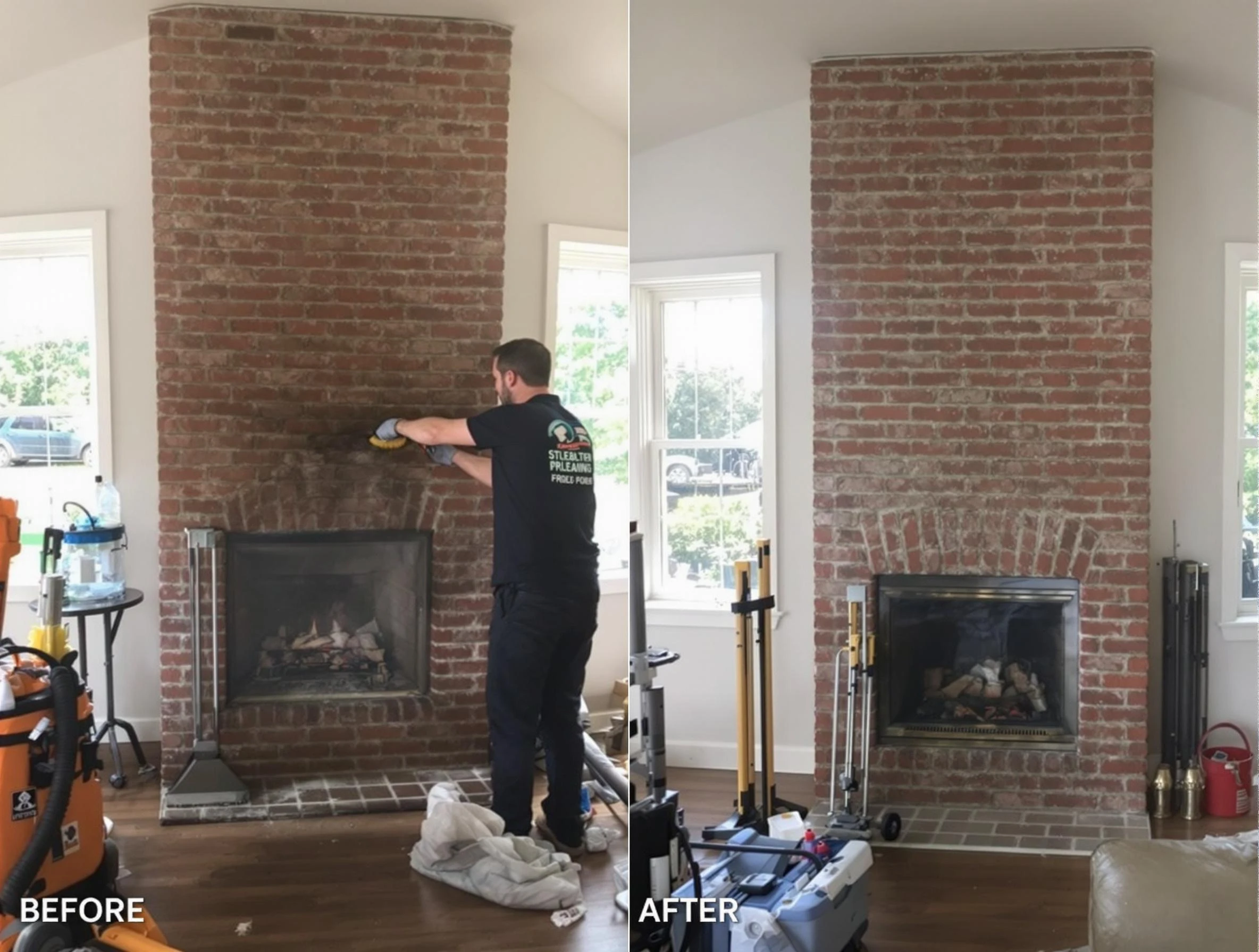 Finished chimney sweeping service by West Jordan Chimney Sweep in West Jordan, UT